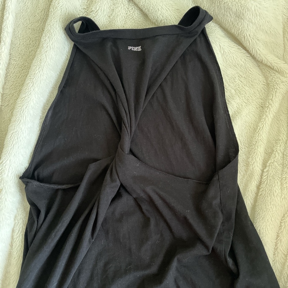 XL PINK black top